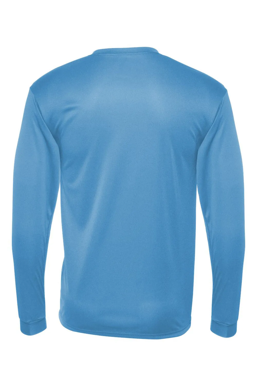 C2 Sport Mens Performance Moisture Wicking Long Sleeve Crewneck T-Shirt - Columbia Blue