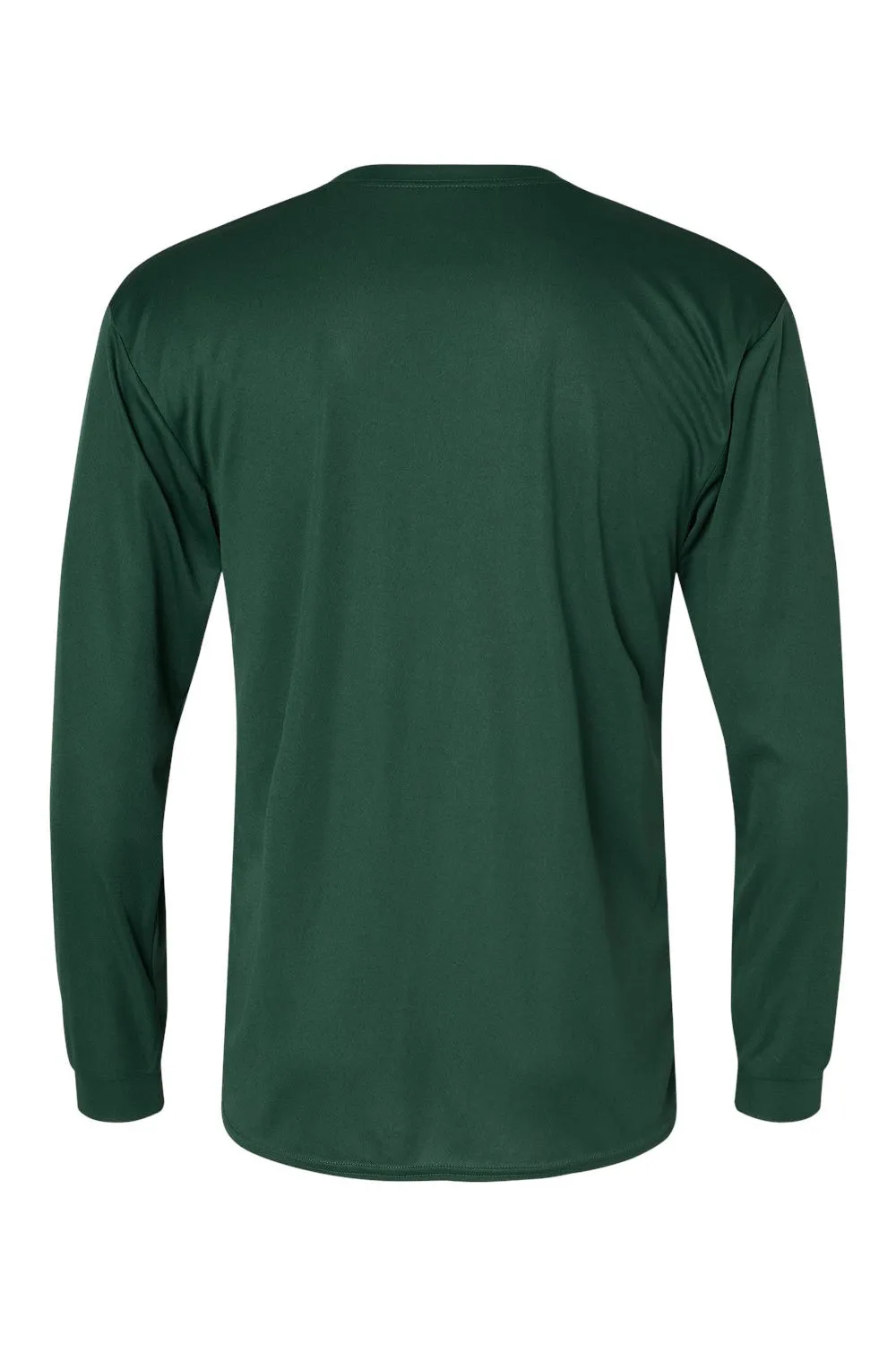 C2 Sport Mens Performance Moisture Wicking Long Sleeve Crewneck T-Shirt - Forest Green