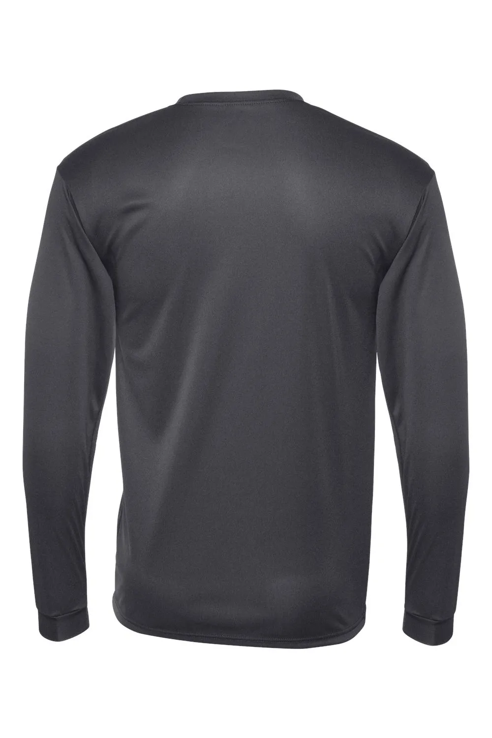 C2 Sport Mens Performance Moisture Wicking Long Sleeve Crewneck T-Shirt - Graphite Grey