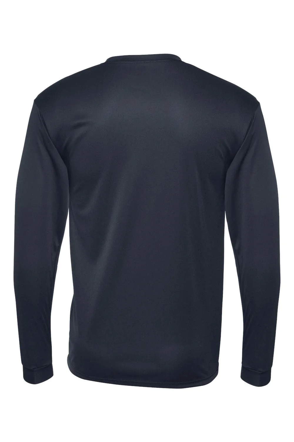 C2 Sport Mens Performance Moisture Wicking Long Sleeve Crewneck T-Shirt - Navy Blue