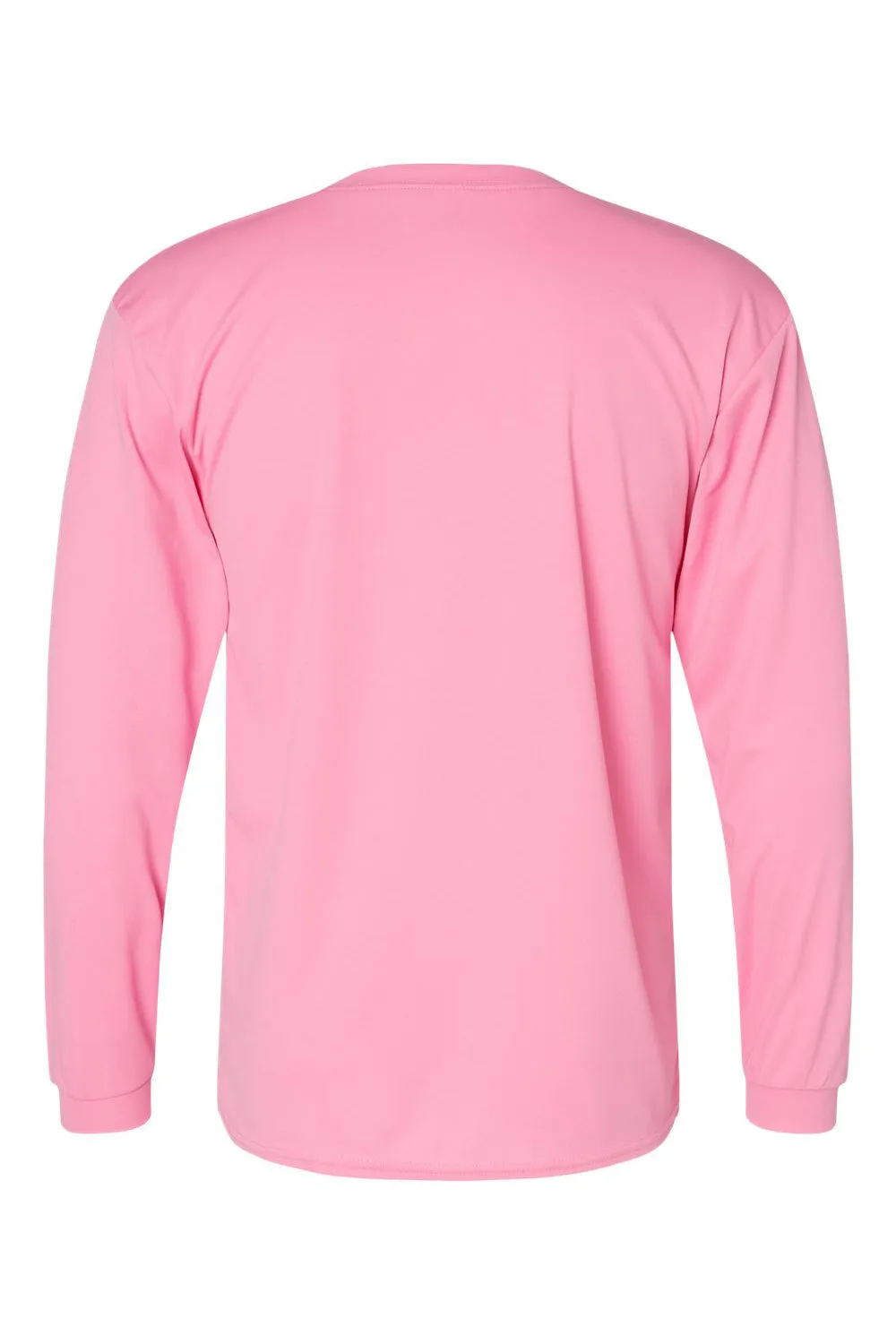 C2 Sport Mens Performance Moisture Wicking Long Sleeve Crewneck T-Shirt - Pink
