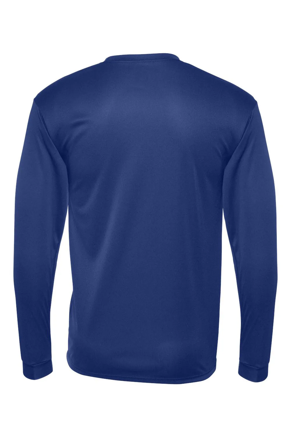C2 Sport Mens Performance Moisture Wicking Long Sleeve Crewneck T-Shirt - Royal Blue