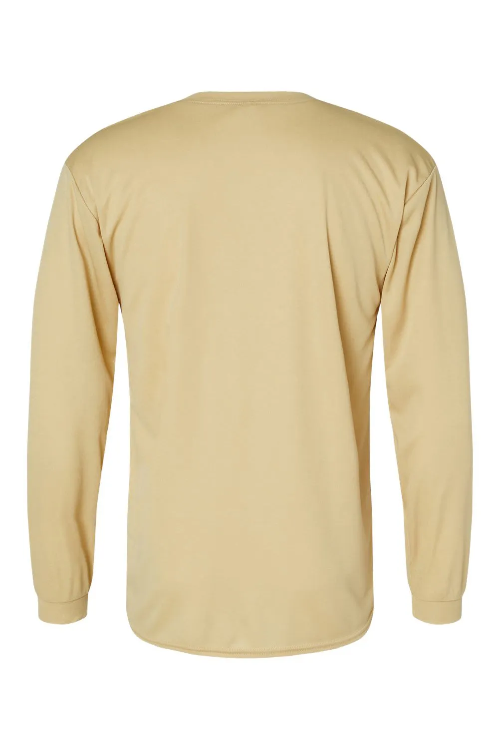 C2 Sport Mens Performance Moisture Wicking Long Sleeve Crewneck T-Shirt - Vegas Gold