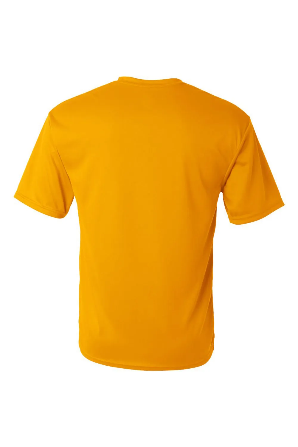 C2 Sport Mens Performance Moisture Wicking Short Sleeve Crewneck T-Shirt - Gold