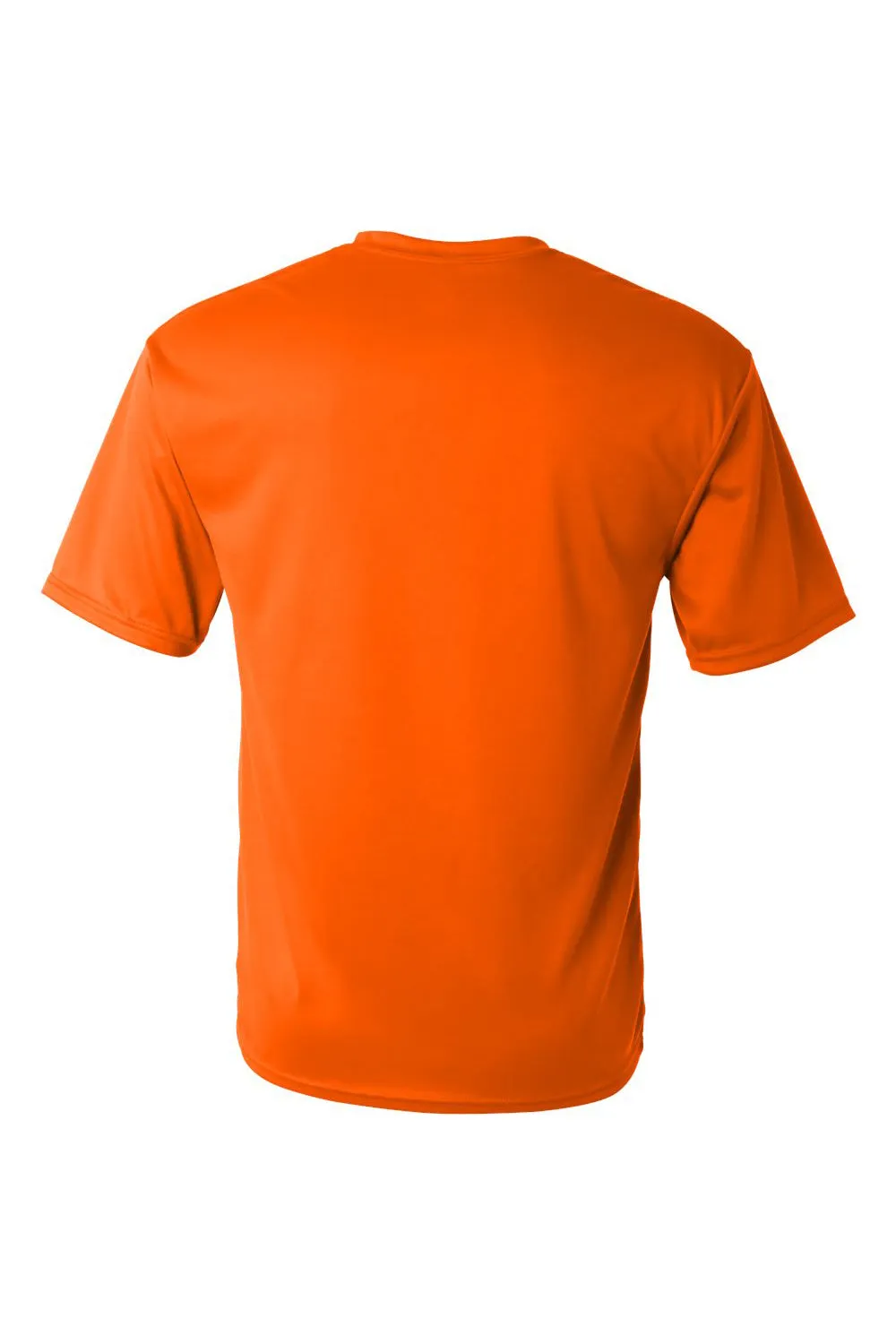 C2 Sport Mens Performance Moisture Wicking Short Sleeve Crewneck T-Shirt - Safety Orange