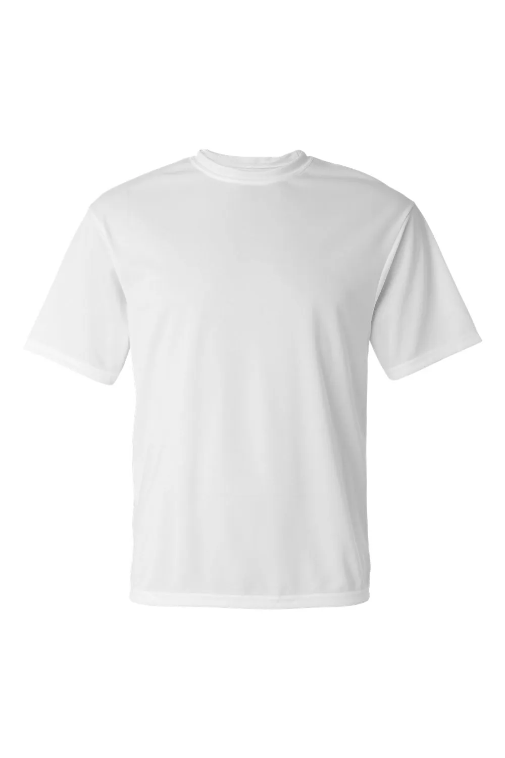 C2 Sport Mens Performance Moisture Wicking Short Sleeve Crewneck T-Shirt - White