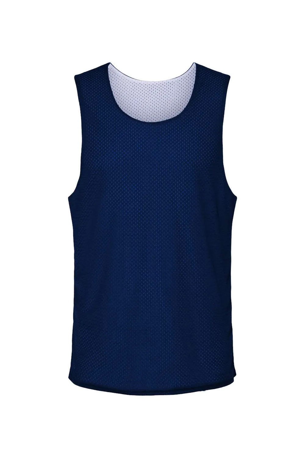 C2 Sport Mens Reversible Mesh Tank Top - Navy Blue/White