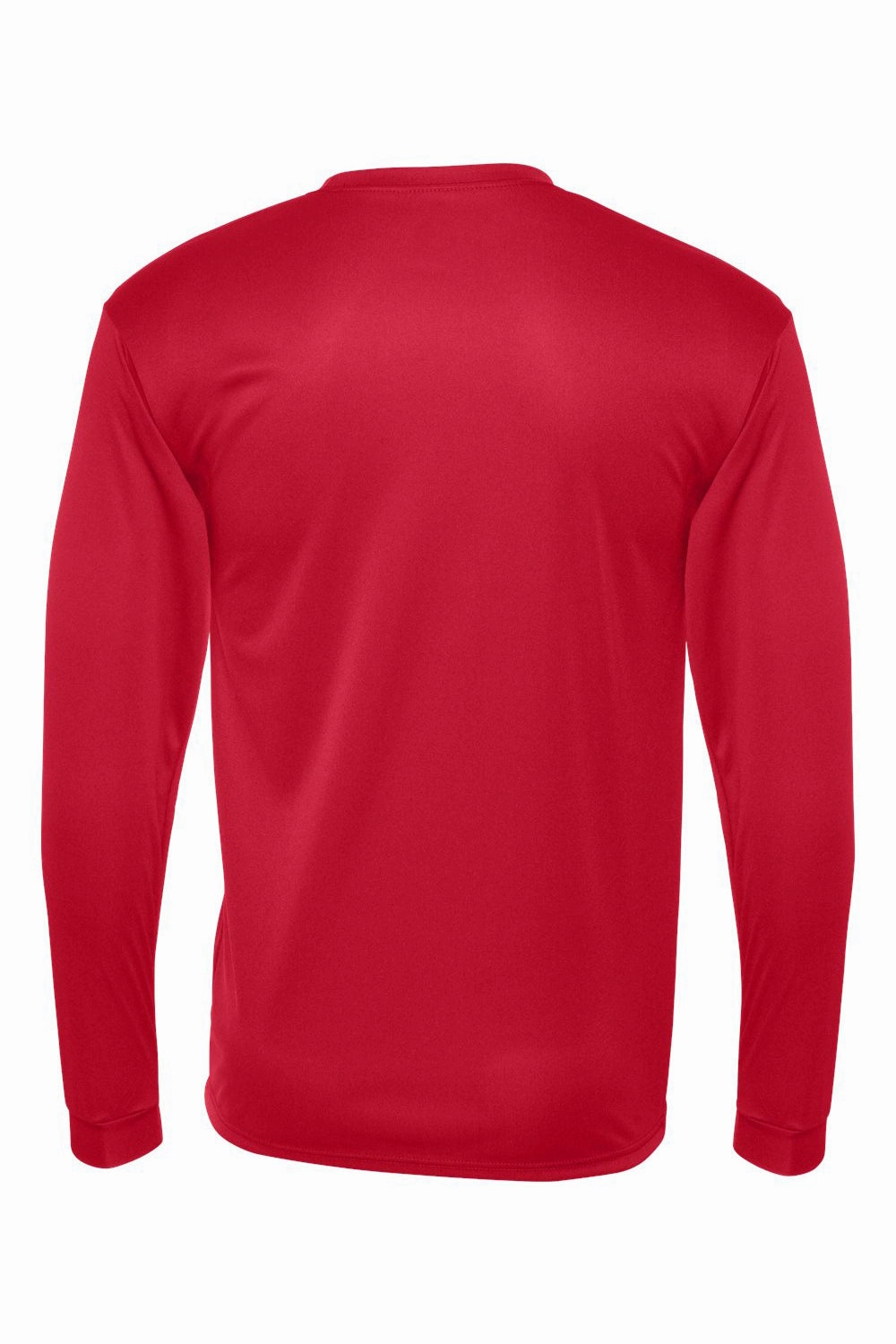 C2 Sport Mens Performance Moisture Wicking Long Sleeve Crewneck T-Shirt - Red