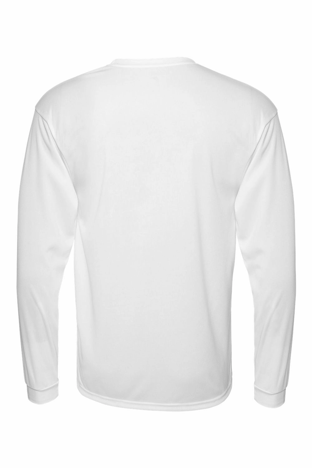C2 Sport Mens Performance Moisture Wicking Long Sleeve Crewneck T-Shirt - White
