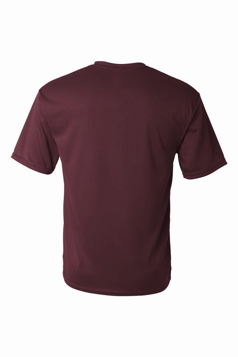 C2 Sport Mens Performance Moisture Wicking Short Sleeve Crewneck T-Shirt - Maroon