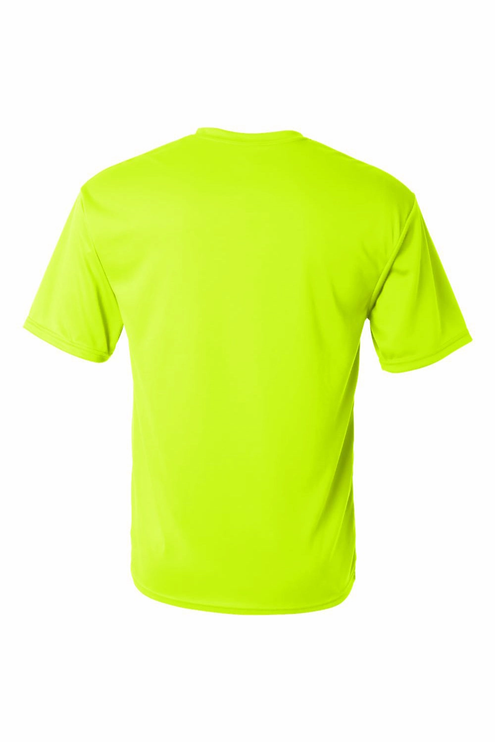 C2 Sport Mens Performance Moisture Wicking Short Sleeve Crewneck T-Shirt - Safety Yellow