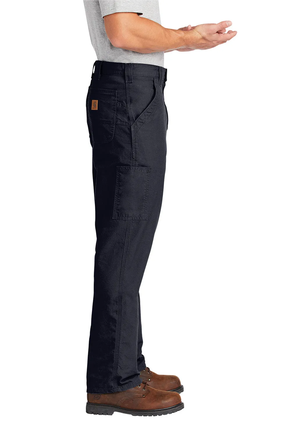 Carhartt Mens Canvas Work Dungarees w/ Pockets - Navy Blue