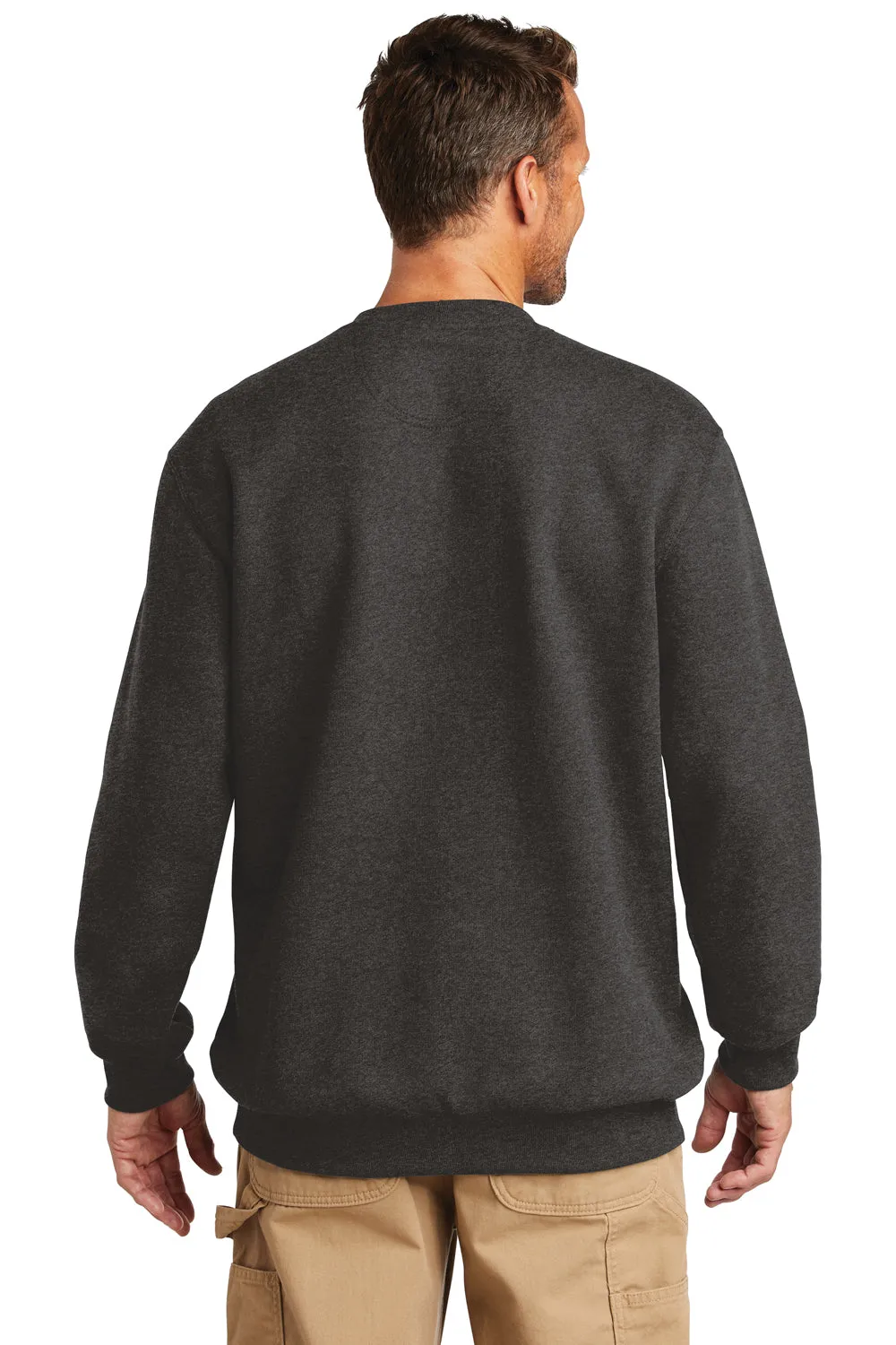 Carhartt Mens Crewneck Sweatshirt - Heather Carbon Grey