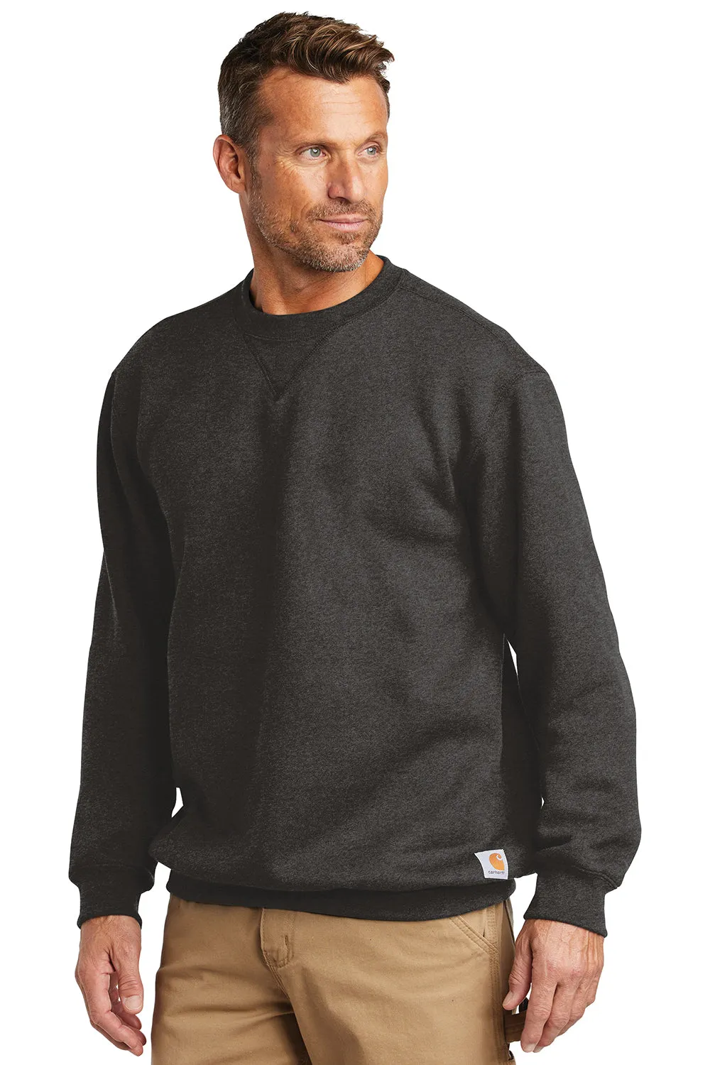 Carhartt Mens Crewneck Sweatshirt - Heather Carbon Grey