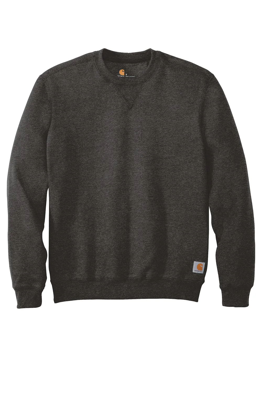 Carhartt Mens Crewneck Sweatshirt - Heather Carbon Grey