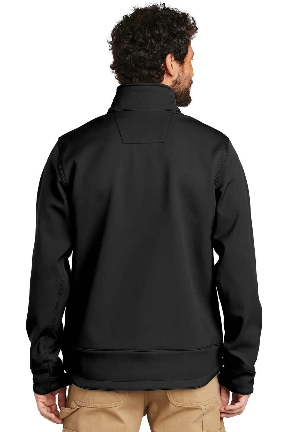 Carhartt Mens Crowley Wind & Water Resistant Full Zip Jacket - Black