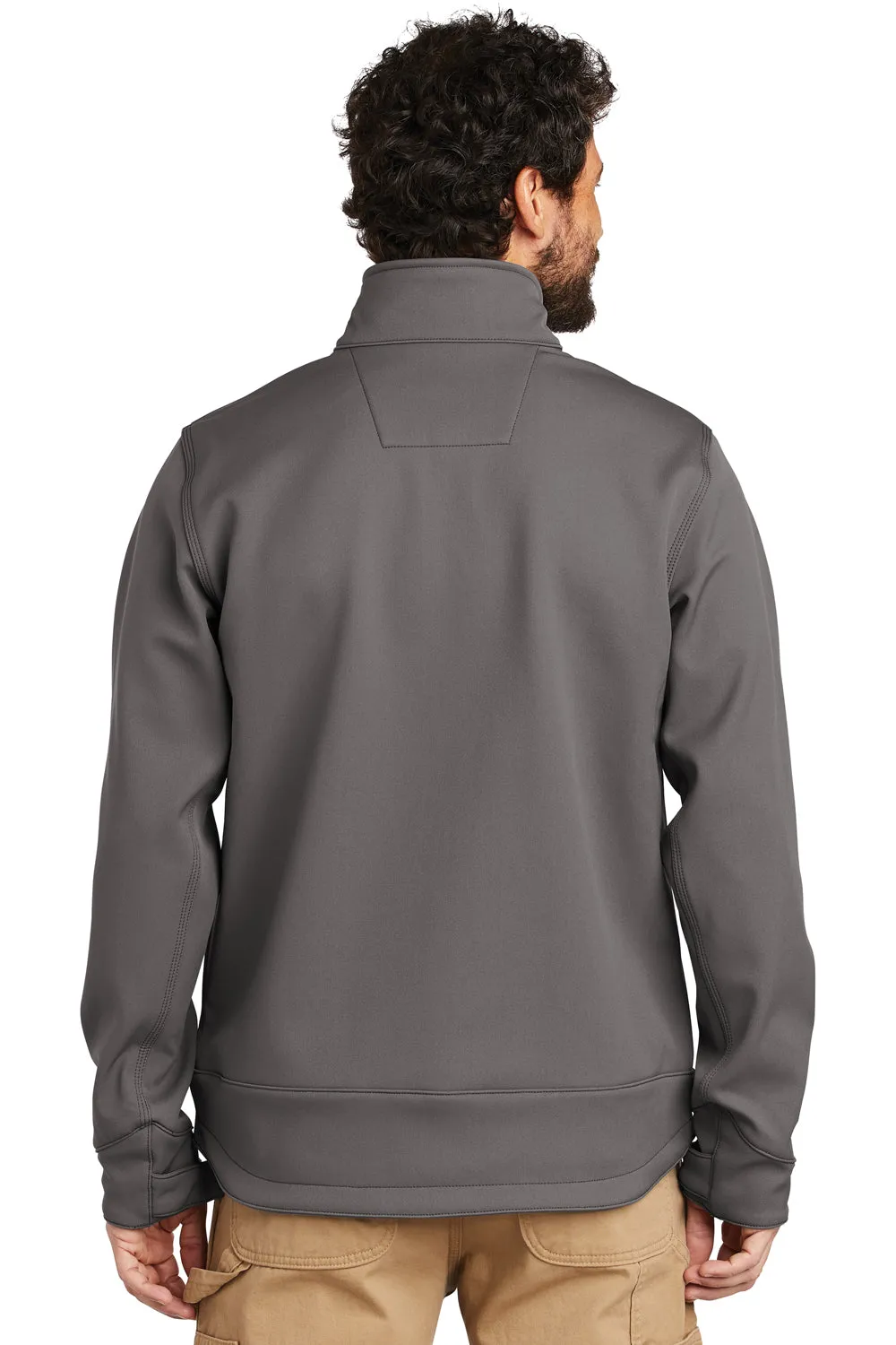 Carhartt Mens Crowley Wind & Water Resistant Full Zip Jacket - Charcoal Grey