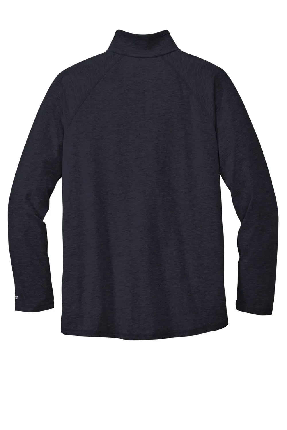 Carhartt Mens Force Moisture Wicking 1/4 Zip Long Sleeve T-Shirt w/ Pocket - Navy Blue