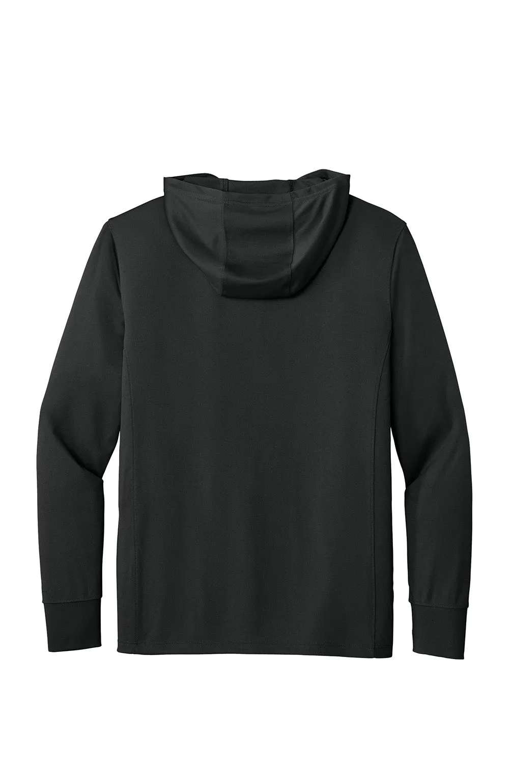 Carhartt Mens Force Sun Defender Moisture Wicking Long Sleeve Hooded T-Shirt Hoodie w/ Pouch Pocket - Black
