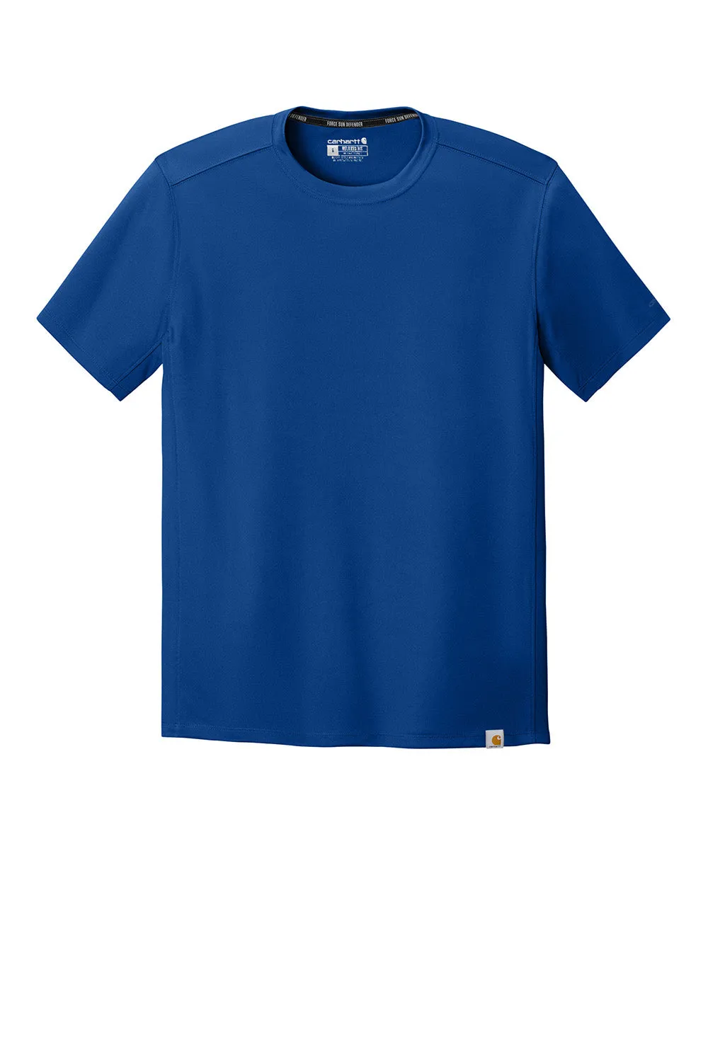 Carhartt Mens Force Sun Defender Moisture Wicking Short Sleeve Crewneck T-Shirt - Royal Glass Blue