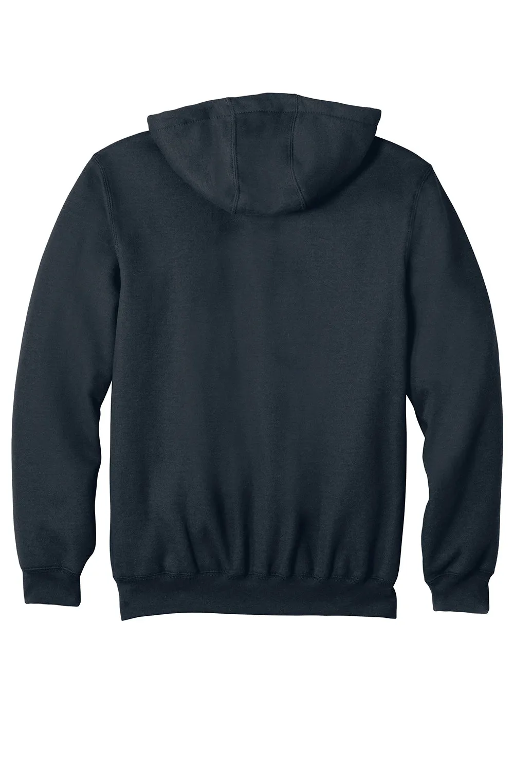 Carhartt Mens Full Zip Hooded Sweatshirt Hoodie w/ Pockets - Navy Blue