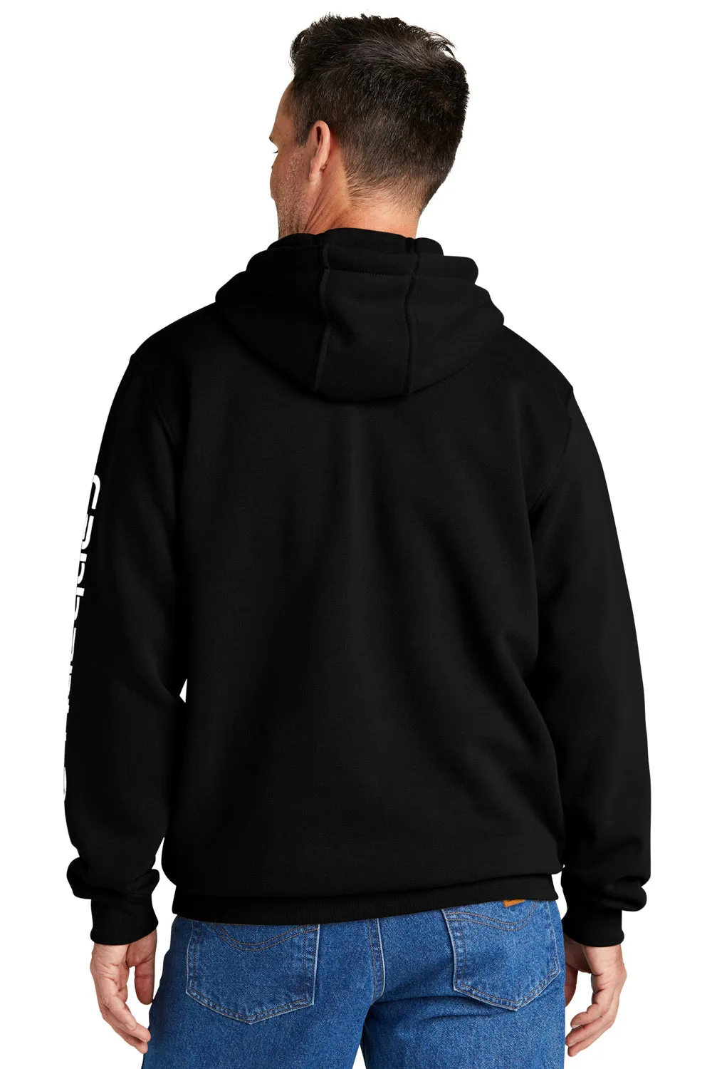 Carhartt Mens Hooded Sweatshirt Hoodie w/ Pouch Pocket - Black