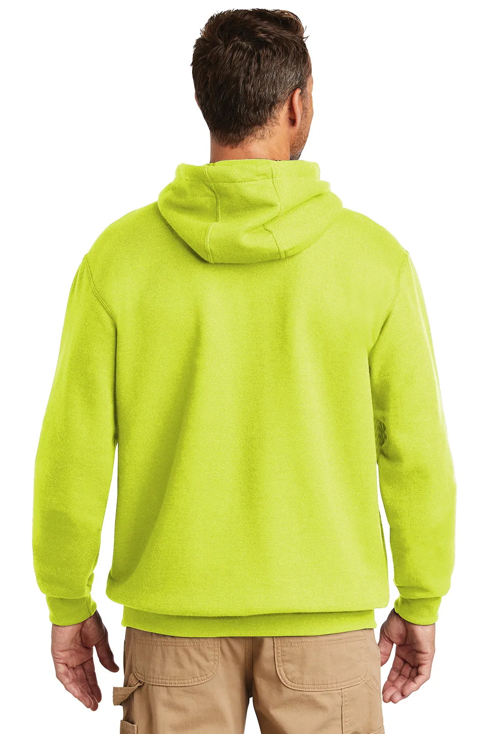 Carhartt Mens Hooded Sweatshirt Hoodie w/ Pouch Pocket - Brite Lime Green