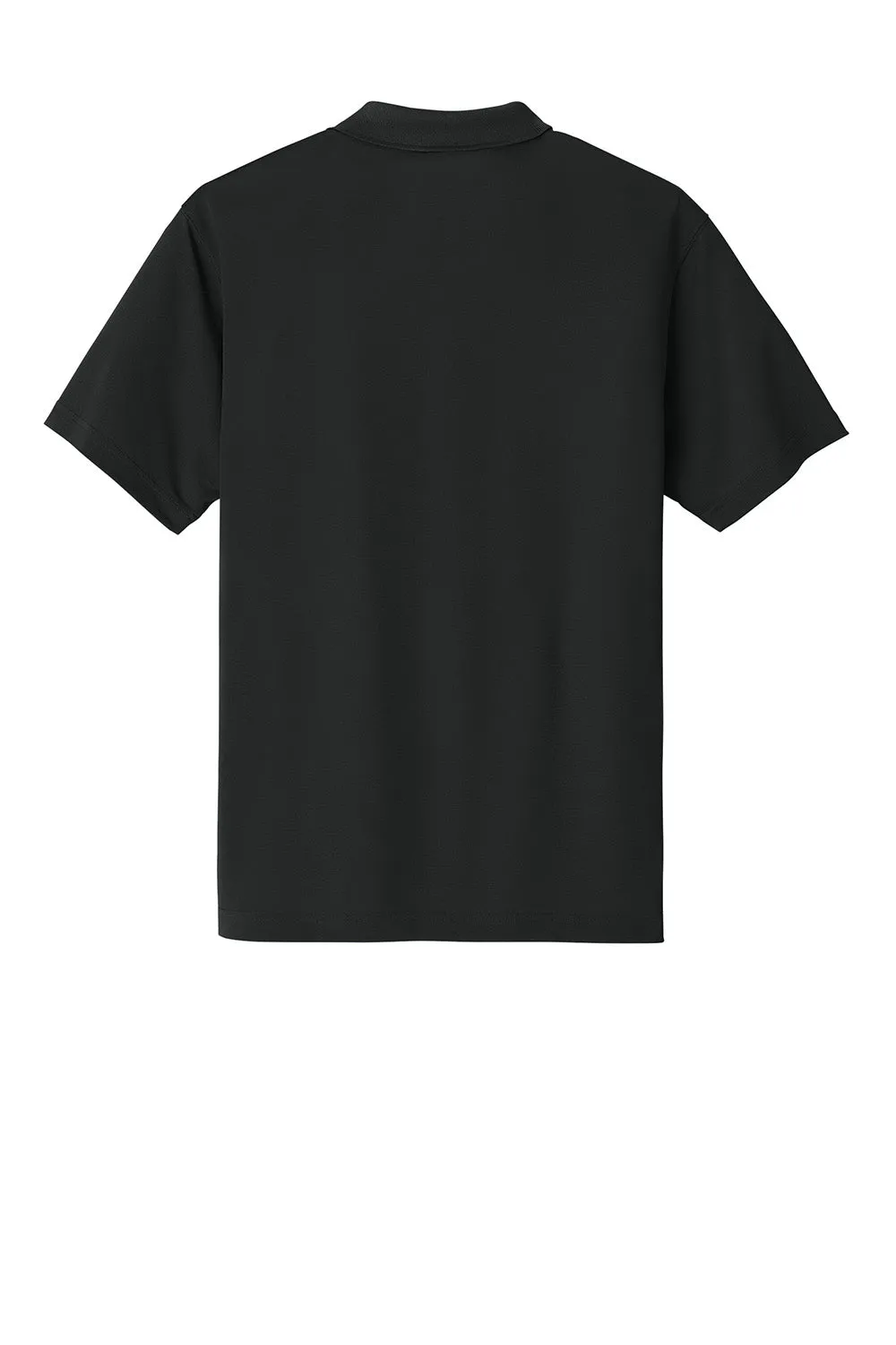 Carhartt Mens Moisture Wicking Short Sleeve Polo Shirt w/ Pocket - Black