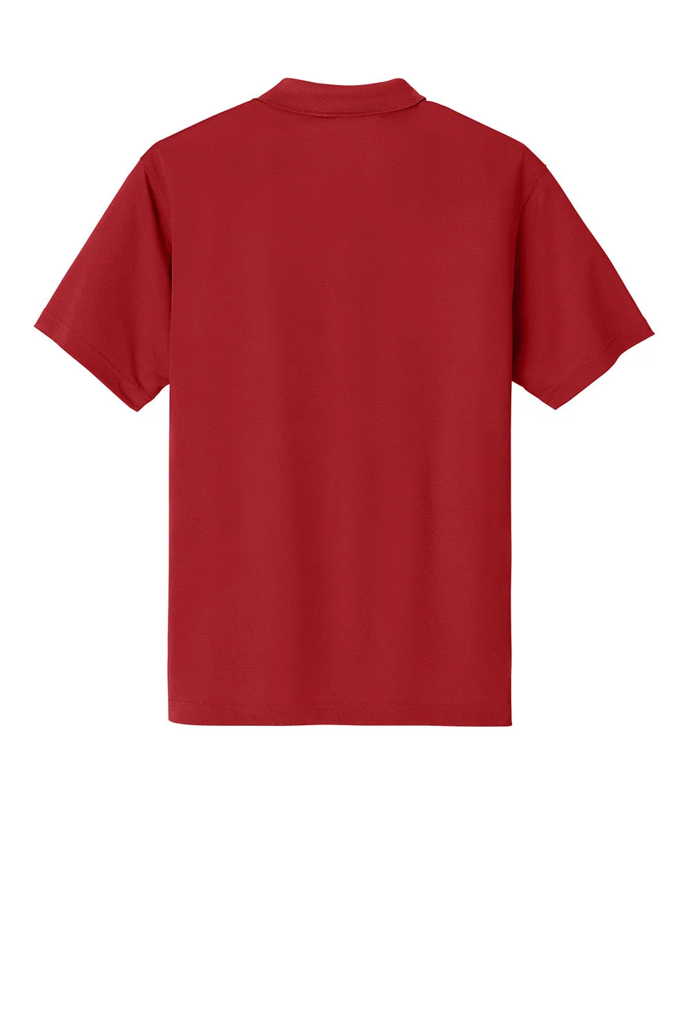 Carhartt Mens Moisture Wicking Short Sleeve Polo Shirt w/ Pocket - Crimson Red