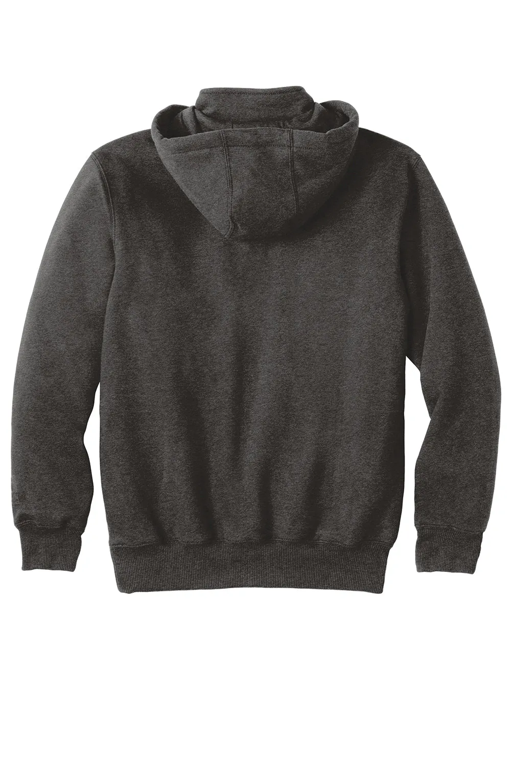 Carhartt Mens Paxton Rain Defender Water Resistant 1/4 Zip Hooded Sweatshirt Hoodie w/ Pouch Pocket - Heather Carbon Grey