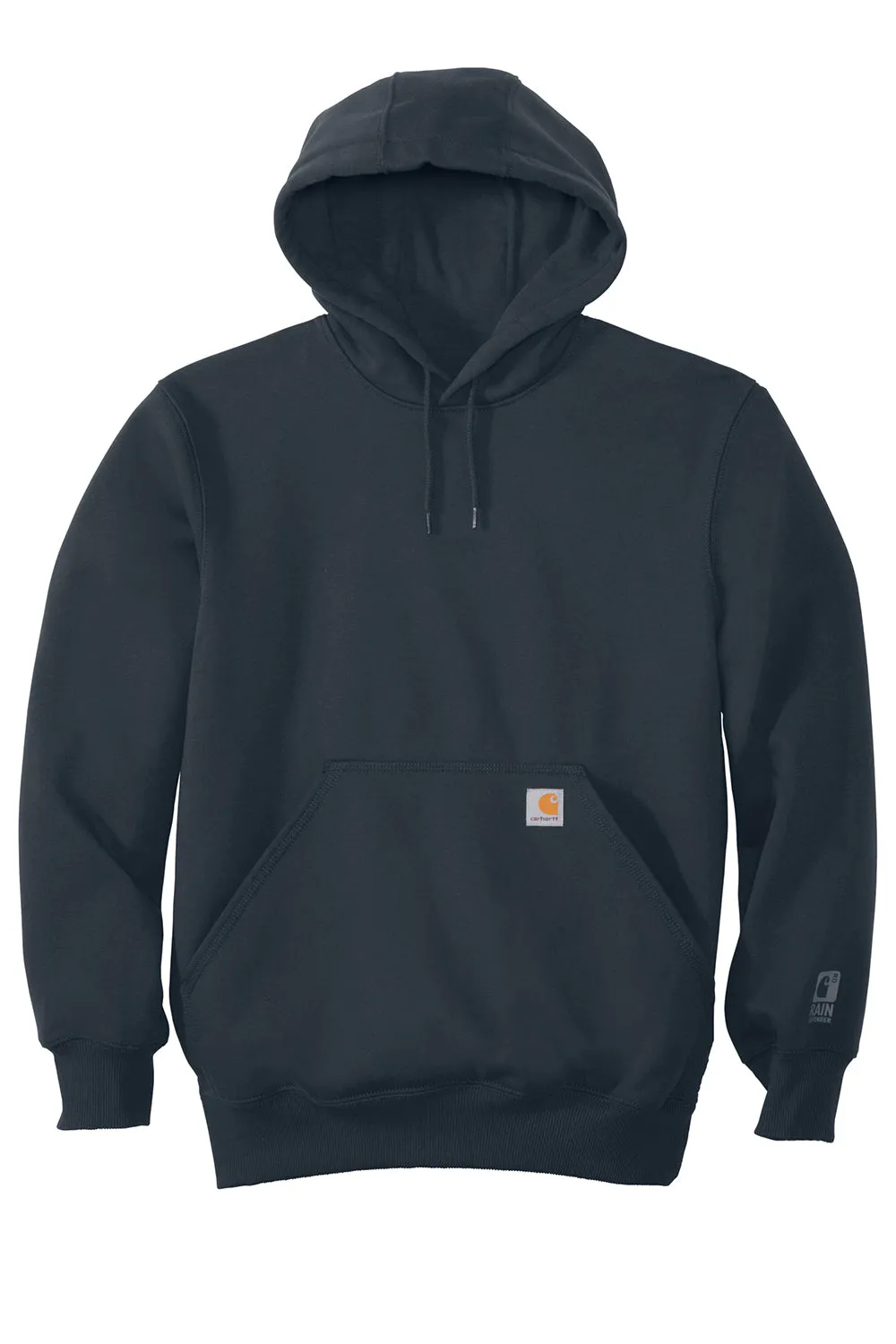 Carhartt Mens Paxton Rain Defender Water Resistant Hooded Sweatshirt Hoodie w/ Pouch Pocket - Navy Blue