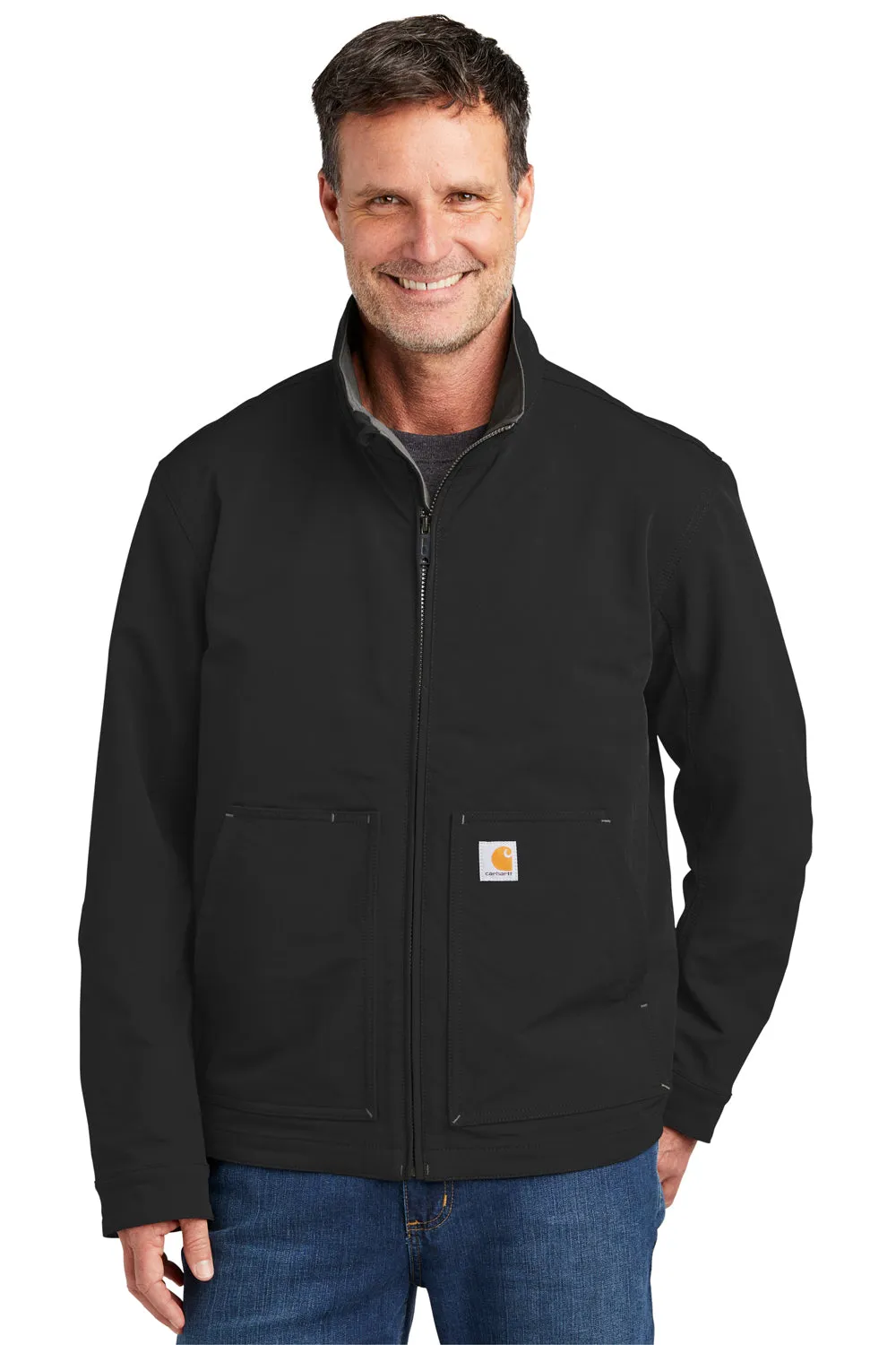 Carhartt Mens Super Dux Wind & Water Resistant Full Zip Jacket - Black