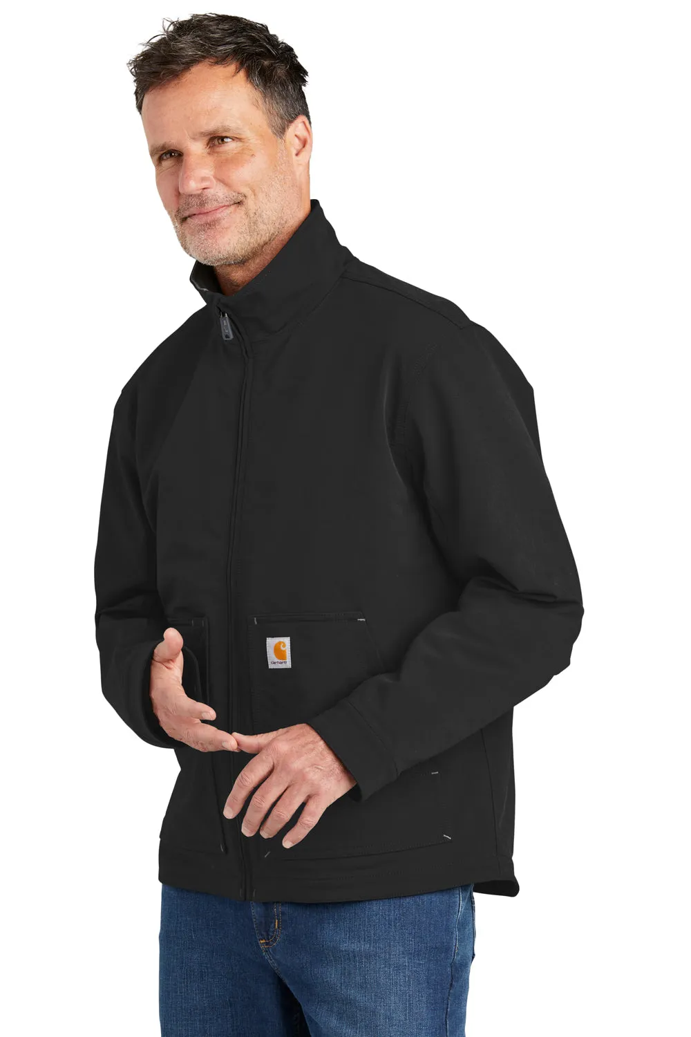 Carhartt Mens Super Dux Wind & Water Resistant Full Zip Jacket - Black