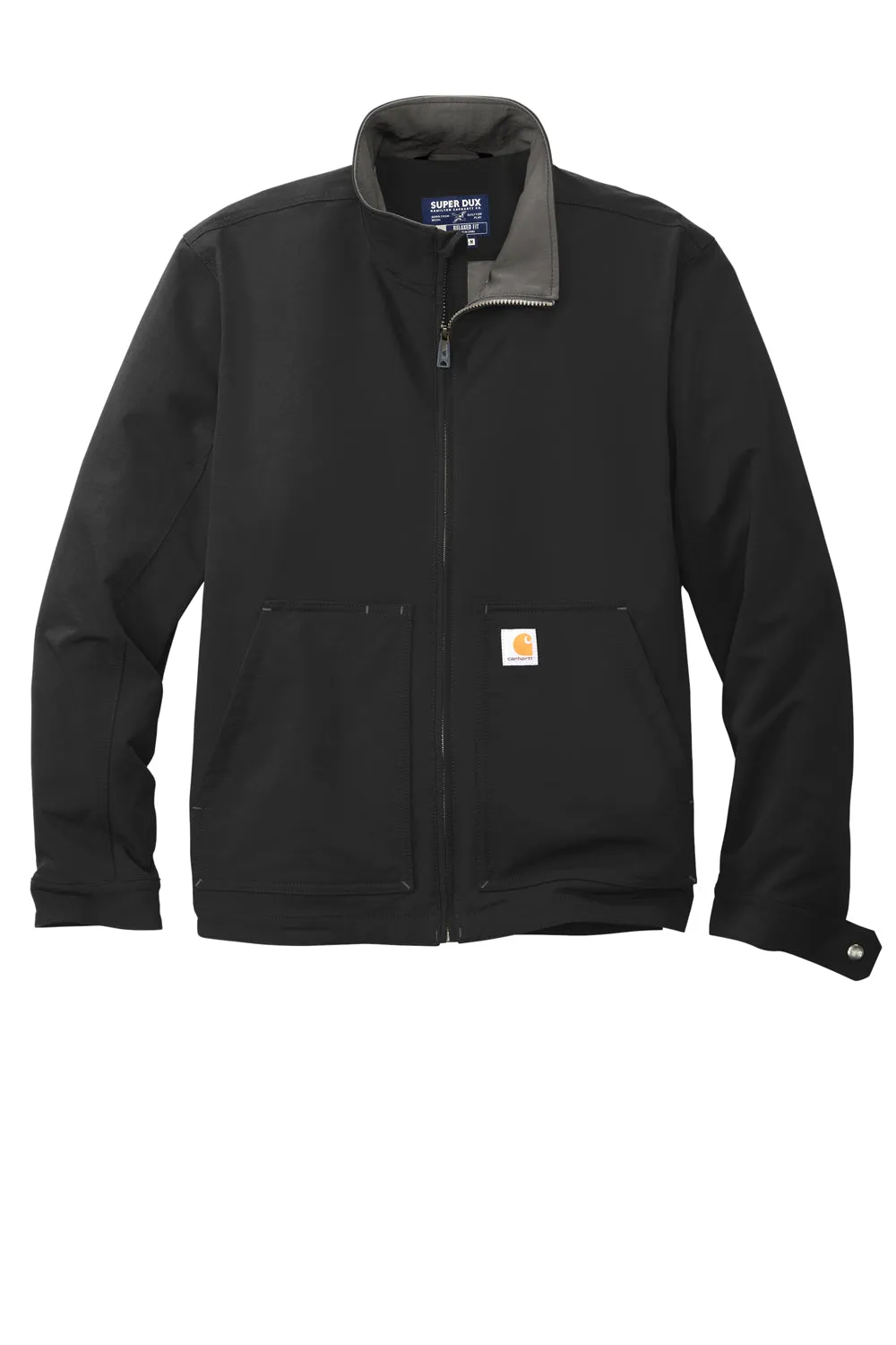 Carhartt Mens Super Dux Wind & Water Resistant Full Zip Jacket - Black