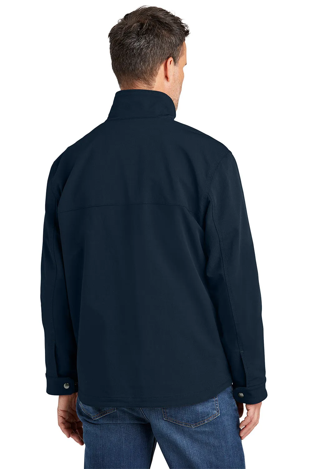 Carhartt Mens Super Dux Wind & Water Resistant Full Zip Jacket - Navy Blue