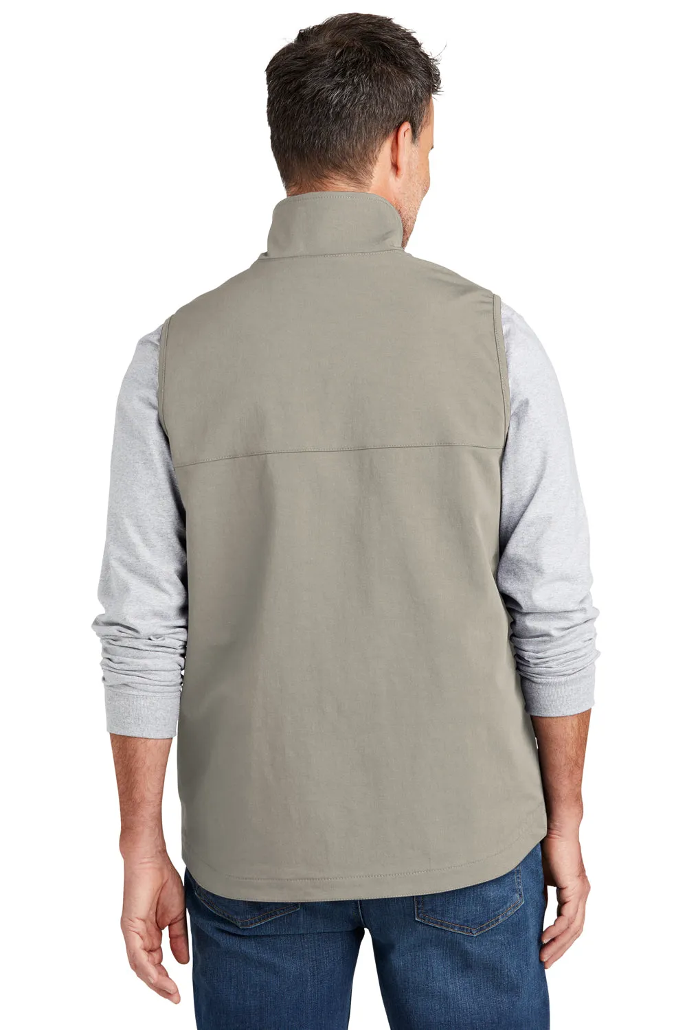 Carhartt Mens Super Dux Wind & Water Resistant Full Zip Vest - Greige Grey