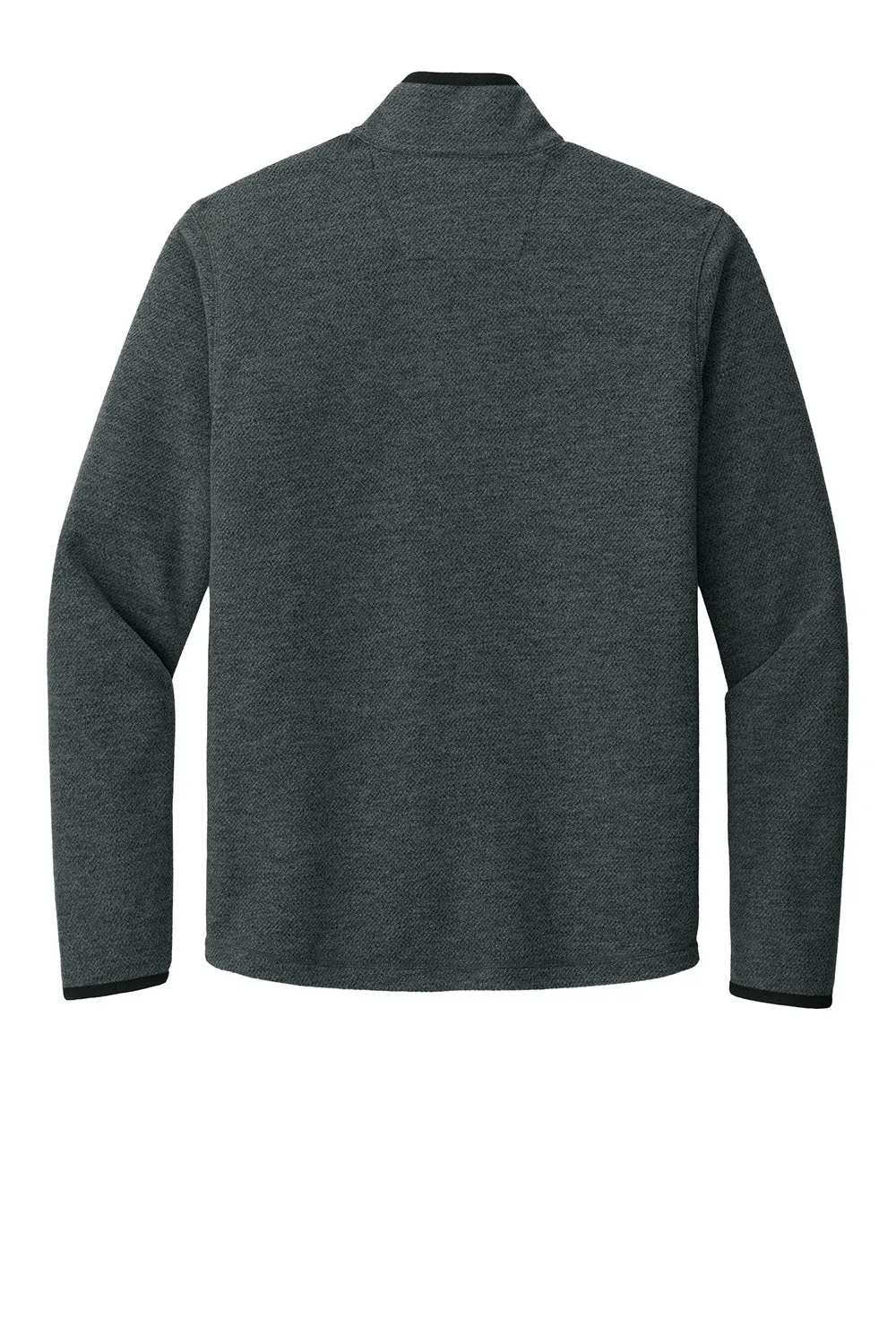 Carhartt Mens Textured Fleece 1/4 Zip Jacket - Heather Carbon Grey