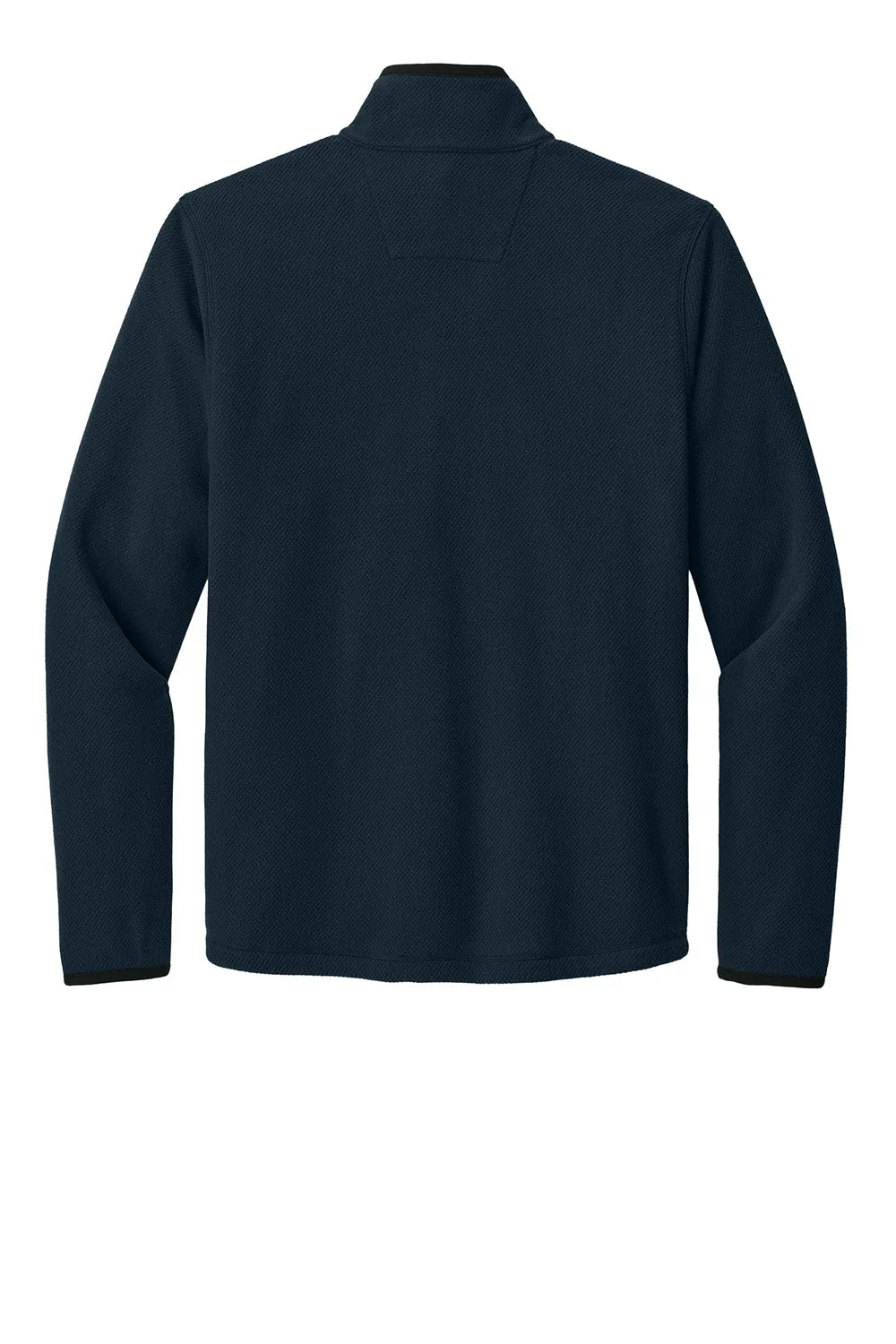 Carhartt Mens Textured Fleece 1/4 Zip Jacket - Navy Blue
