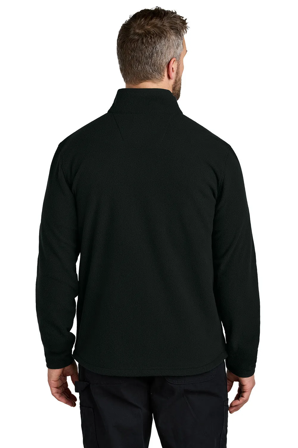 Carhartt Mens Textured Fleece Full Zip Jacket - Black