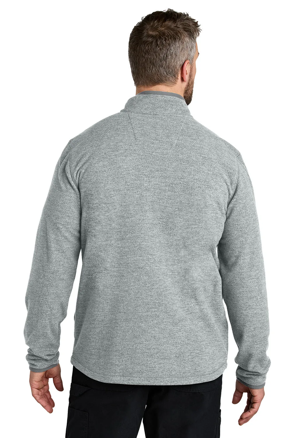 Carhartt Mens Textured Fleece Full Zip Jacket - Heather Grey