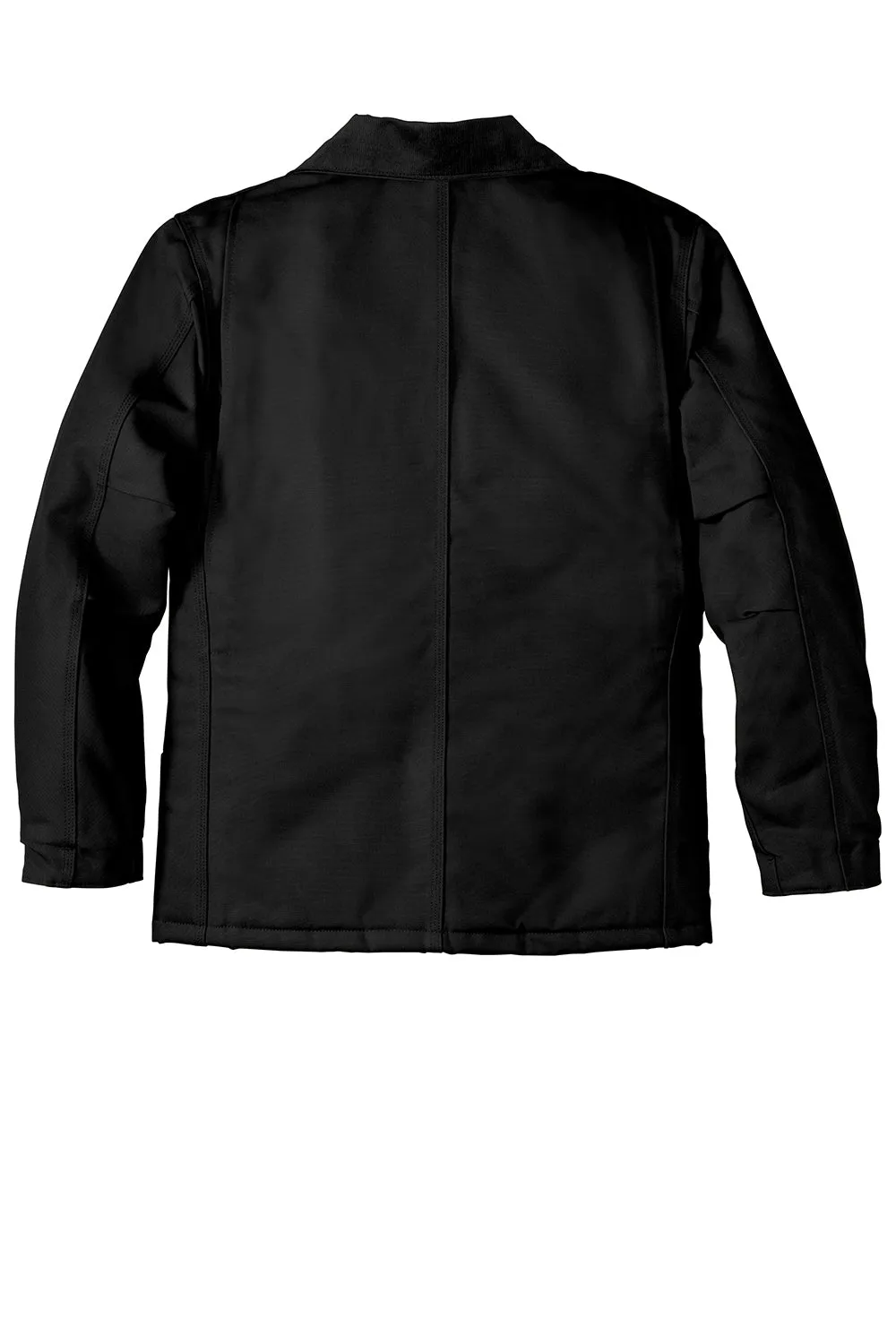 Carhartt Mens Wind & Water Resistant Duck Cloth Full Zip Jacket - Black