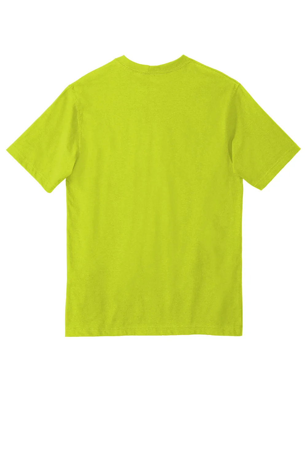 Carhartt Mens Workwear Short Sleeve Crewneck T-Shirt w/ Pocket - Brite Lime Green