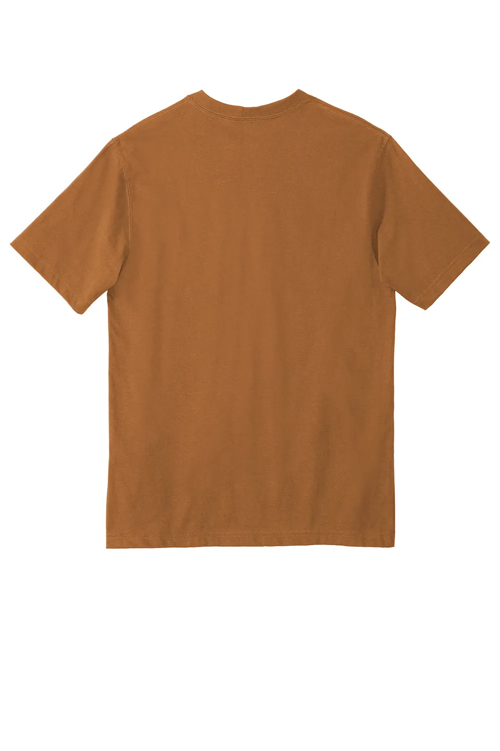 Carhartt Mens Workwear Short Sleeve Crewneck T-Shirt w/ Pocket - Carhartt Brown