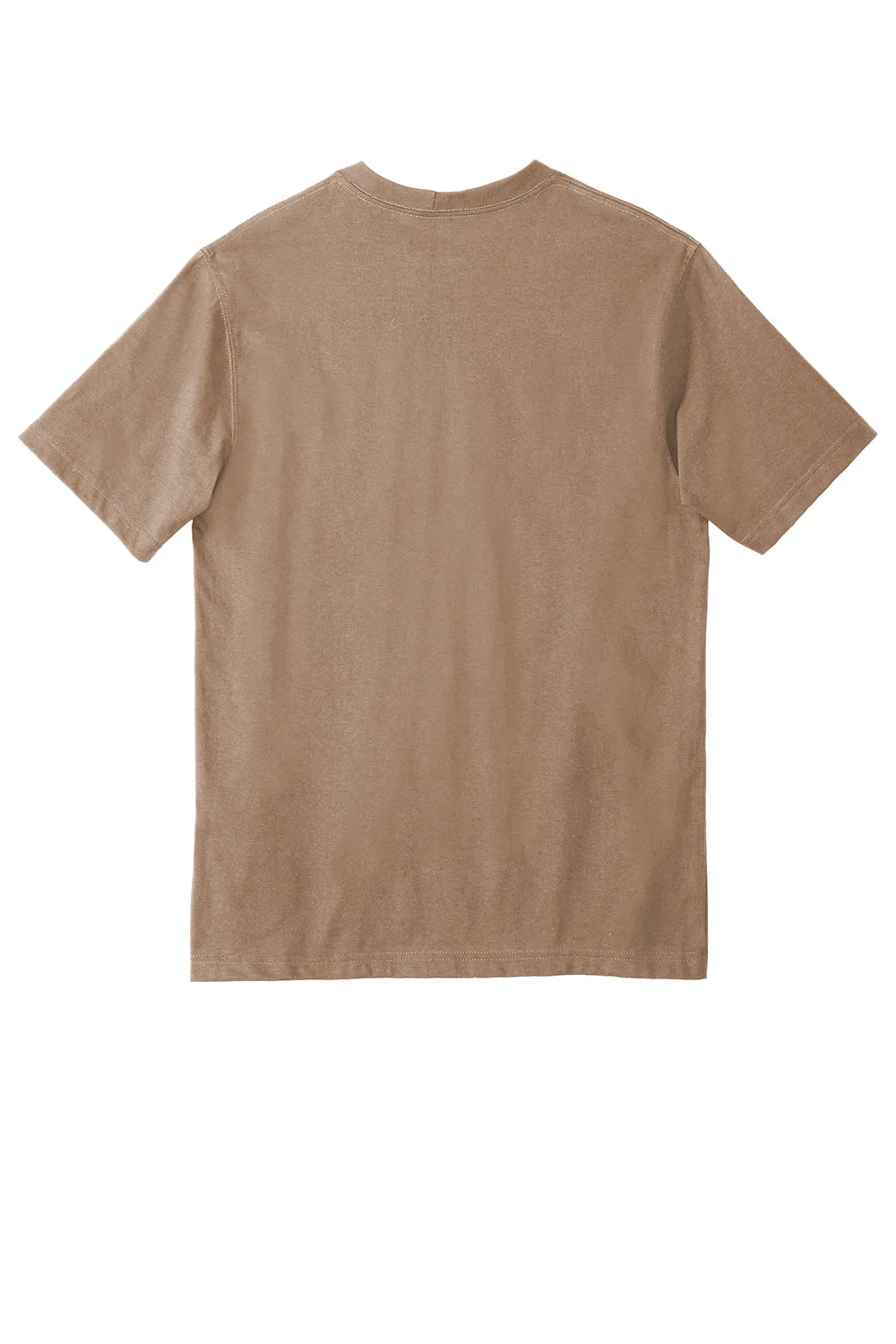 Carhartt Mens Workwear Short Sleeve Crewneck T-Shirt w/ Pocket - Desert Brown