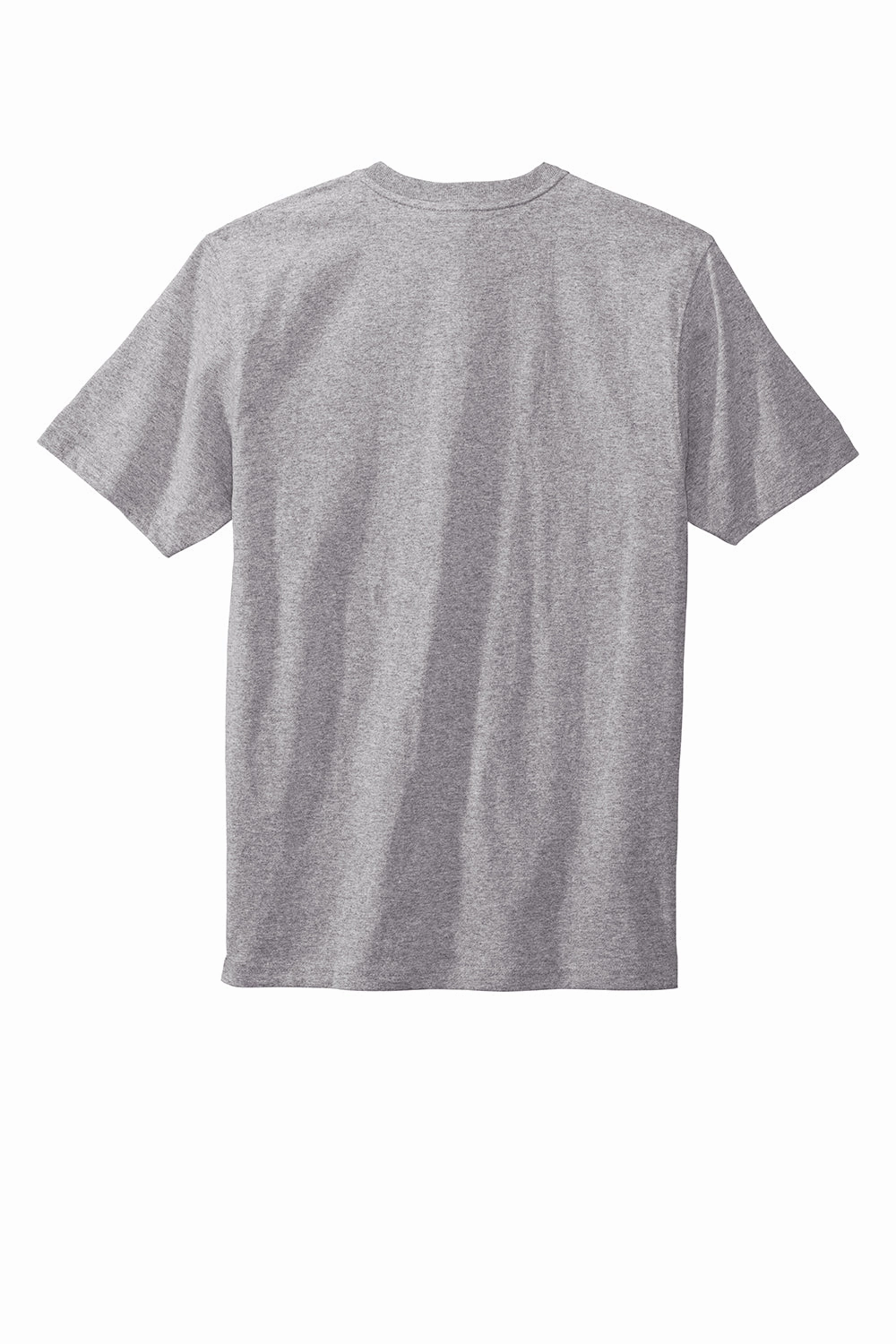 Carhartt Mens Short Sleeve Henley T-Shirt w/ Pocket - Heather Grey