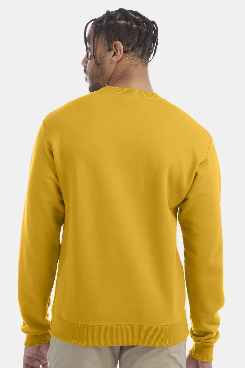 Champion Mens Double Dry Eco Moisture Wicking Fleece Crewneck Sweatshirt - Gold