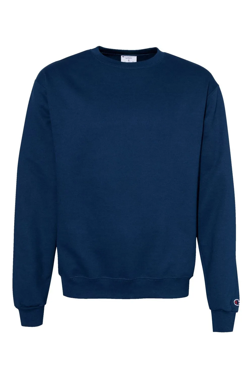 Champion Mens Double Dry Eco Moisture Wicking Fleece Crewneck Sweatshirt - Late Night Blue