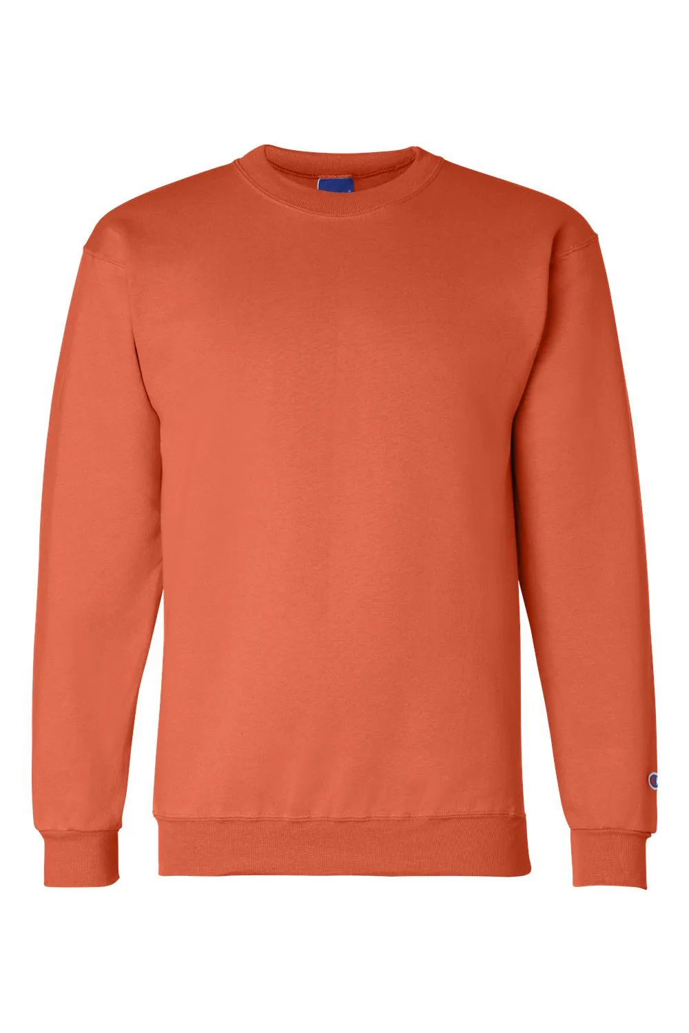 Champion Mens Double Dry Eco Moisture Wicking Fleece Crewneck Sweatshirt - Orange