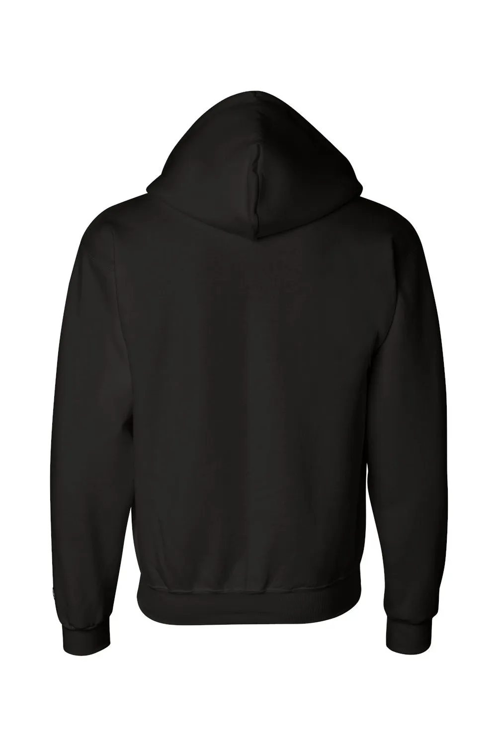 Champion Mens Double Dry Eco Moisture Wicking Fleece Full Zip Hooded Sweatshirt Hoodie w/ Pockets - Black
