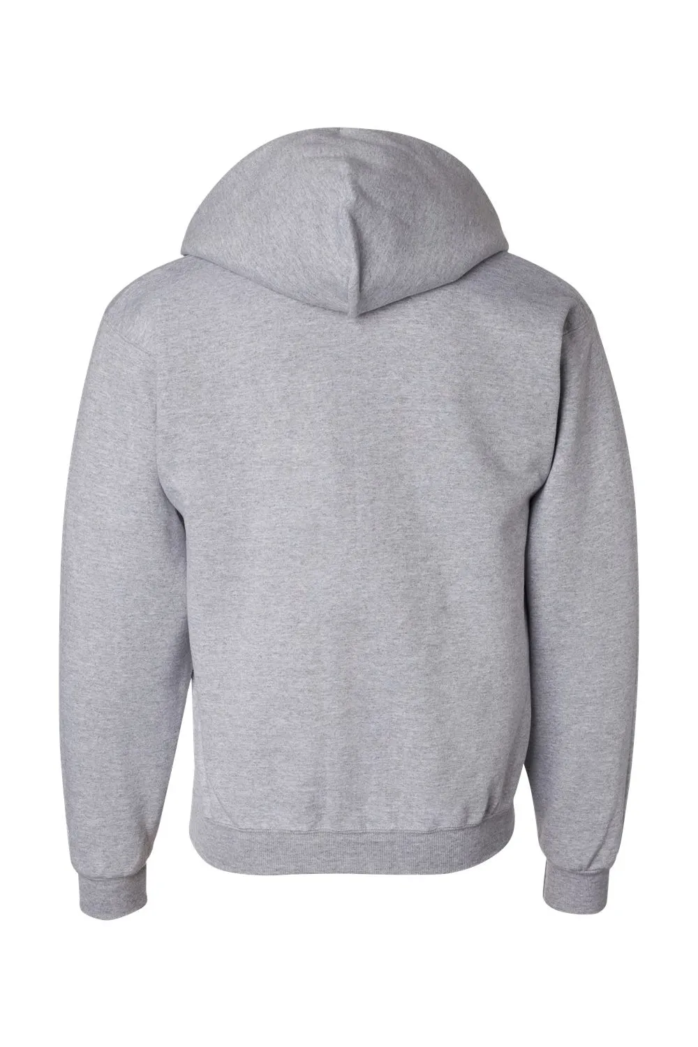 Champion Mens Double Dry Eco Moisture Wicking Fleece Full Zip Hooded Sweatshirt Hoodie w/ Pockets - Light Steel Grey